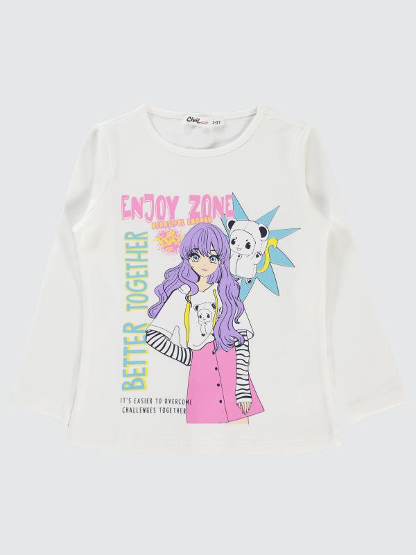 Picture of Girls Sweatshirt 2-5 Years Ecru - Package