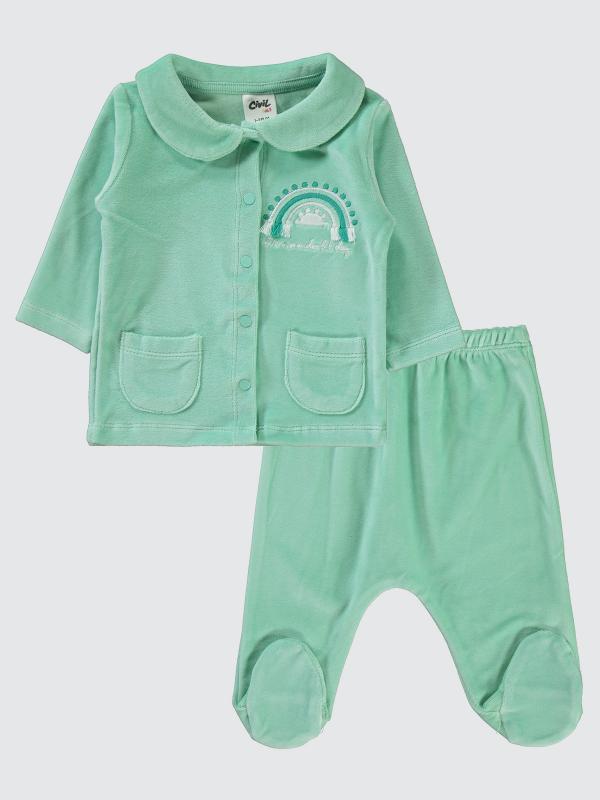 Picture of Baby Pajama Set 0-24 Months Mint - Package