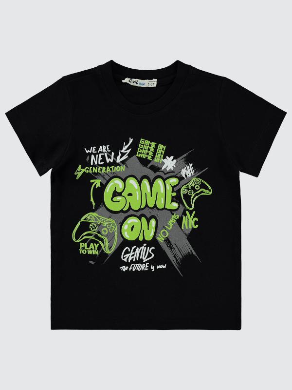 Picture of Boys T-Shirt 2-5 Years Black - Package