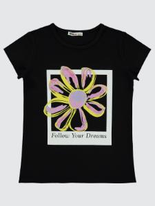 Picture of Girls T-Shirt 10-13 Years Black - Package