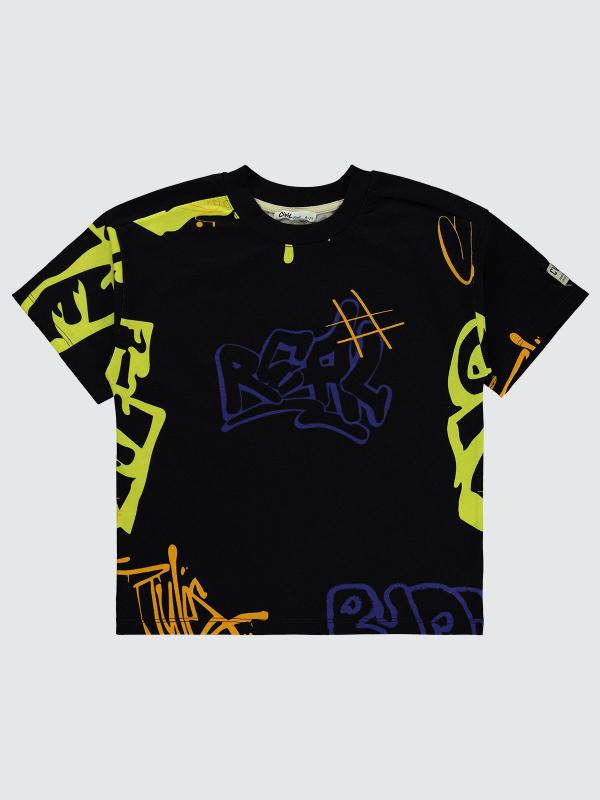 Picture of Boys T-Shirt 6-9 Years Black - Package