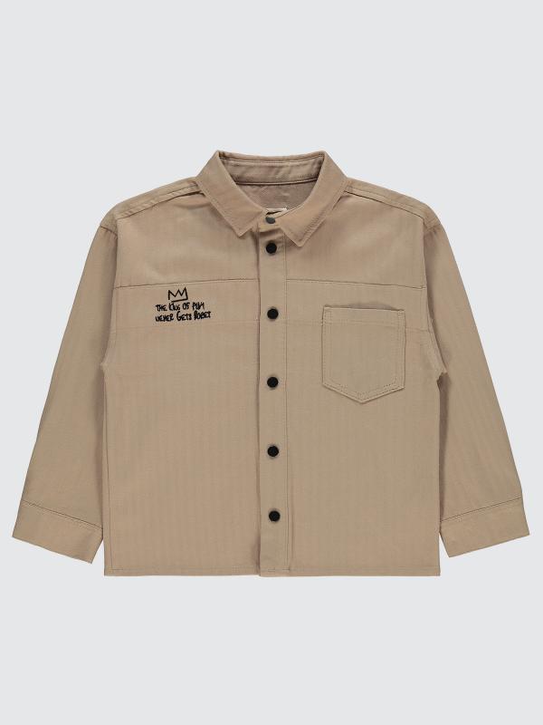 Picture of Boys Shirt 6-9 Years Mink  - Package