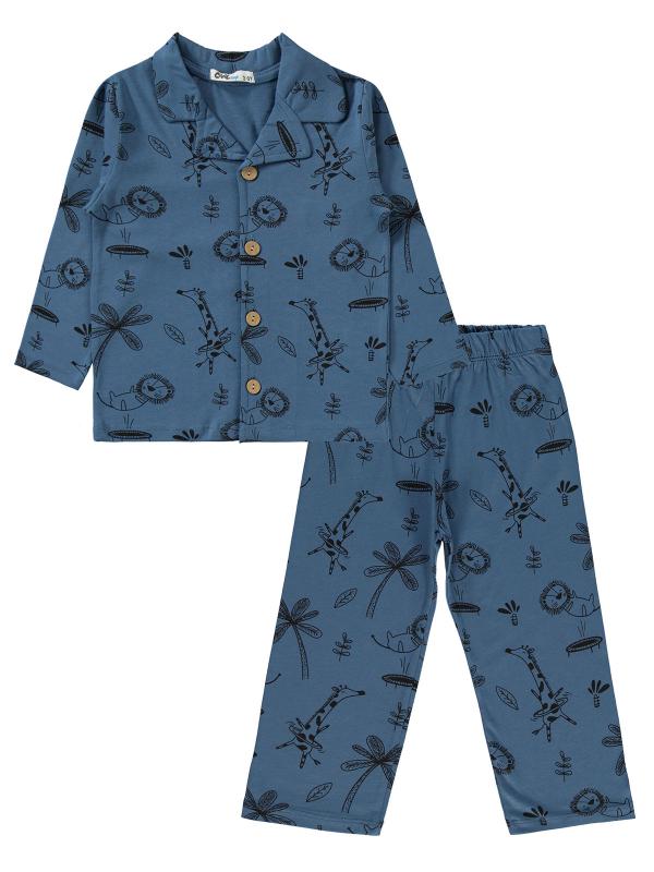 Picture of Boys Pajama Set 2-5 Years Indigo - Package