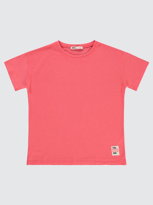 Picture of Girls T-Shirt 6-9 Years Sunset Coral - Package