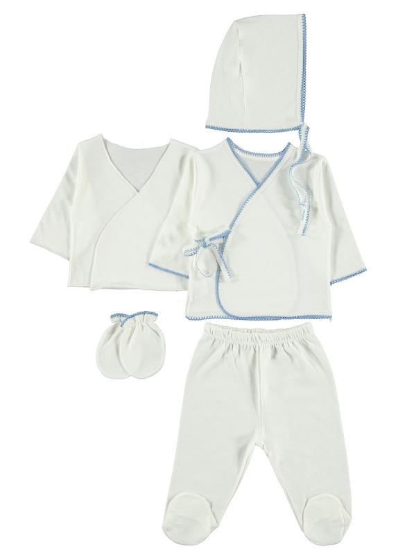 Picture of Baby Bodysuit Sets 0-24 Months Blue - Package