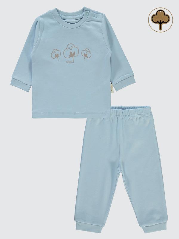 Picture of Baby Pajama Set 0-24 Months Blue - Package
