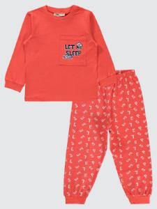 Picture of Girls Pajama Set 2-5 Years Shiny Red - Package
