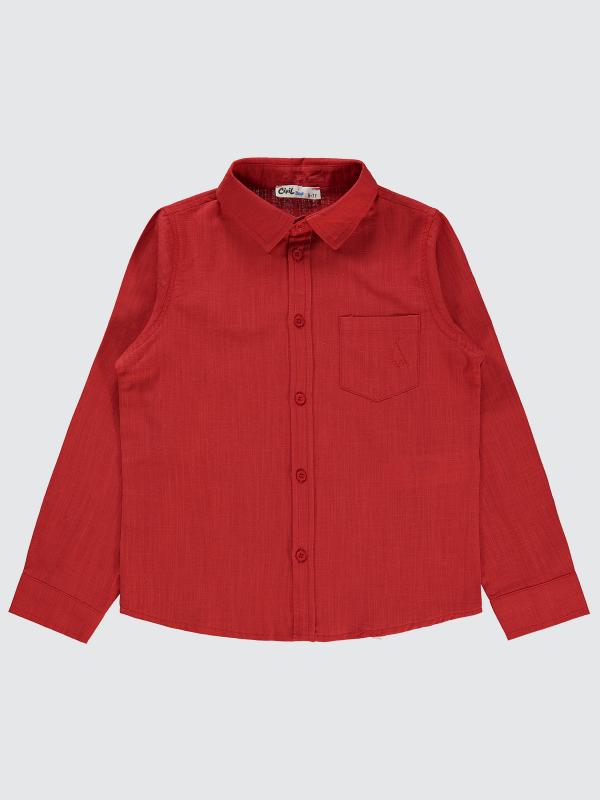 Picture of Boys Shirt 6-9 Years Red - Package