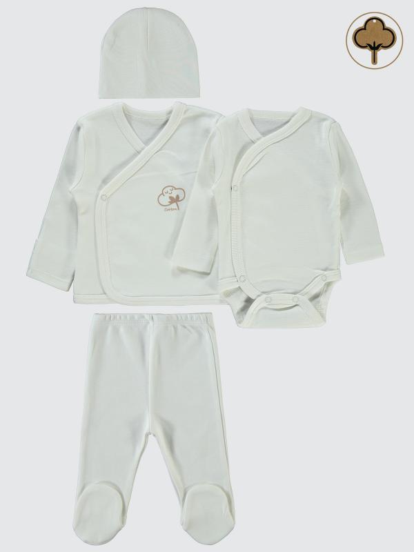 Picture of Baby Bodysuit Sets 0-24 Months Ecru - Package