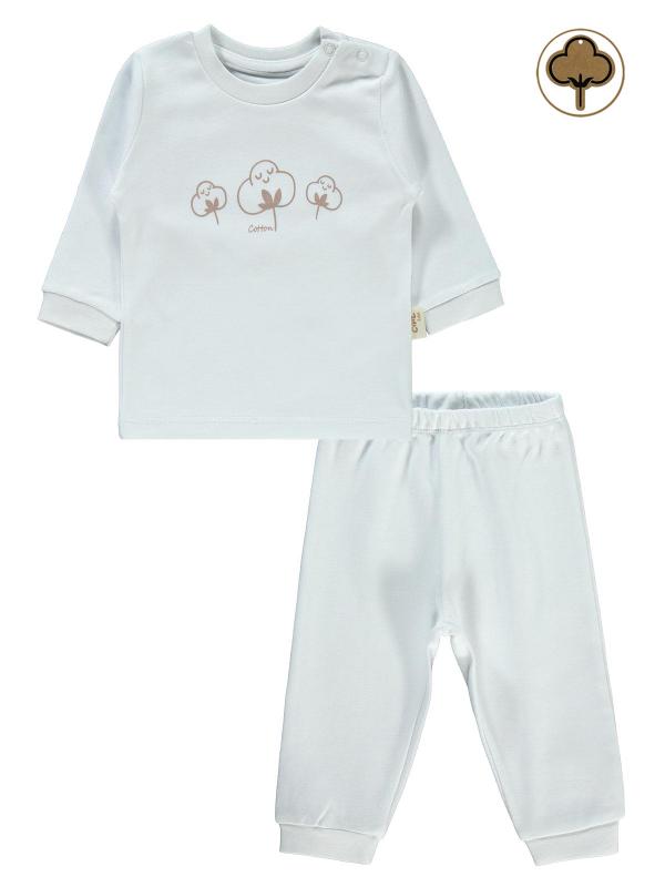 Picture of Baby Pajama Set 0-24 Months White - Package