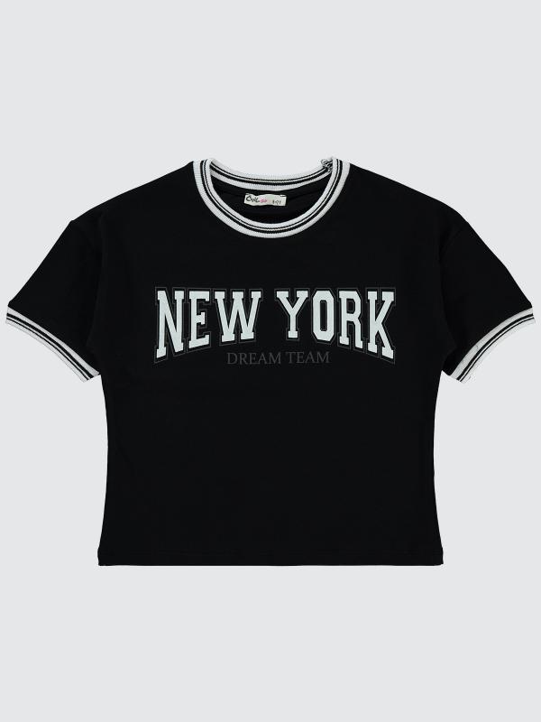 Picture of Girls T-Shirt 6-9 Years Black - Package