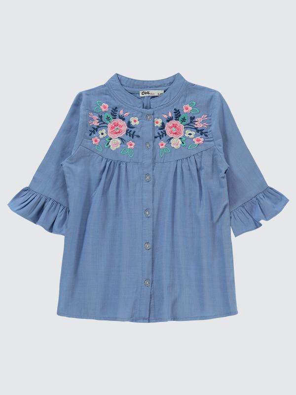 Picture of Girls Shirt 6-9 Years Blue - Package