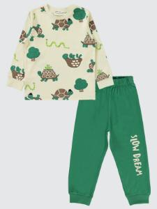 Picture of Boys Pajama Set 2-5 Years Stone Color - Package