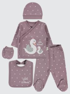 Picture of Baby Bodysuit Sets 0-24 Months Lavendar Lilac- Lilac - Package