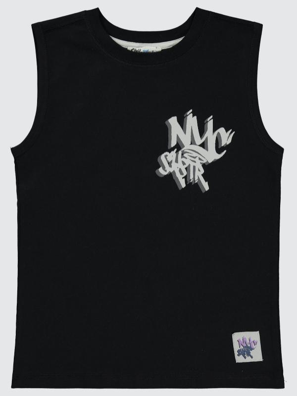 Picture of Boys T-Shirt 6-9 Years Black - Package