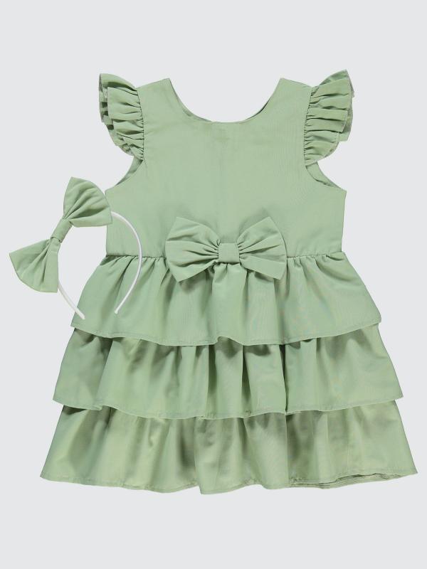 Picture of Girls Dress and Overall 2-5 Years Green Almond - Package