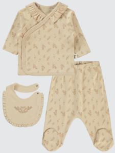 Picture of Baby Bodysuit Sets 0-24 Months Ivory - Package