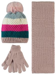 Picture of Girls Scarf, Beanie, and Gloves Sets 6-9 Years Powder Pink (Do not use) - Package