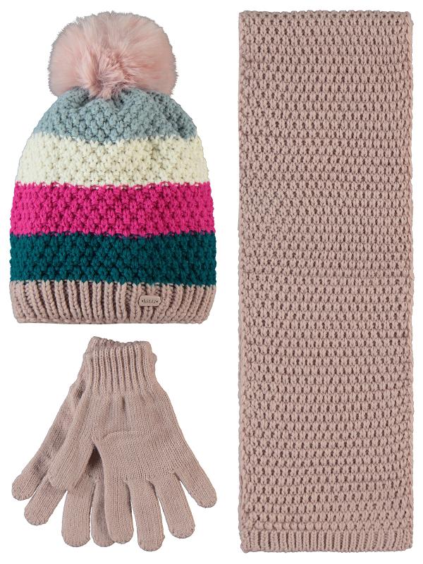 Picture of Girls Scarf, Beanie, and Gloves Sets 6-9 Years Powder Pink (Do not use) - Package