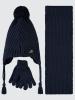 Picture of Boys Scarf, Beanie, and Gloves Sets 6-9 Years Navy - Package