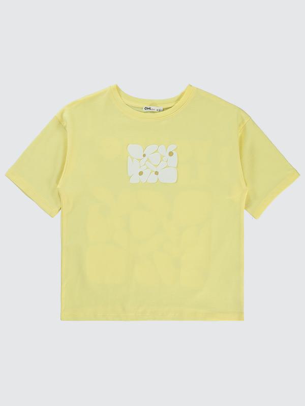 Picture of Girls T-Shirt 10-13 Years Light Yellow - Package