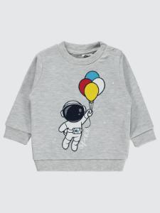 Picture of Baby Sweatshirt 0-24 Months Heather Gray Melange - Package