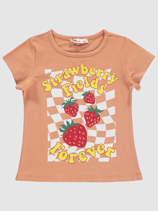 Picture of Girls T-Shirt 2-5 Years Italian Clay - Package