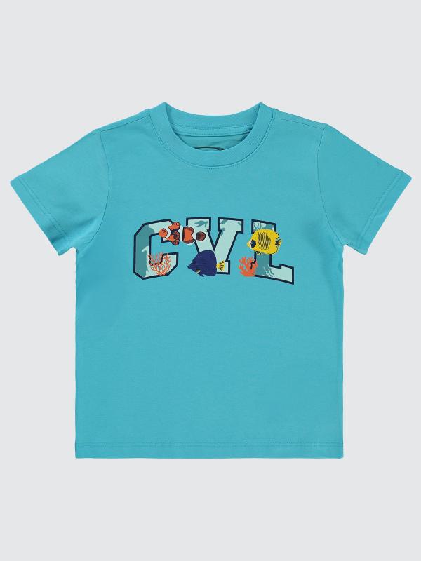 Picture of Boys T-Shirt 2-5 Years Turquoise - Package
