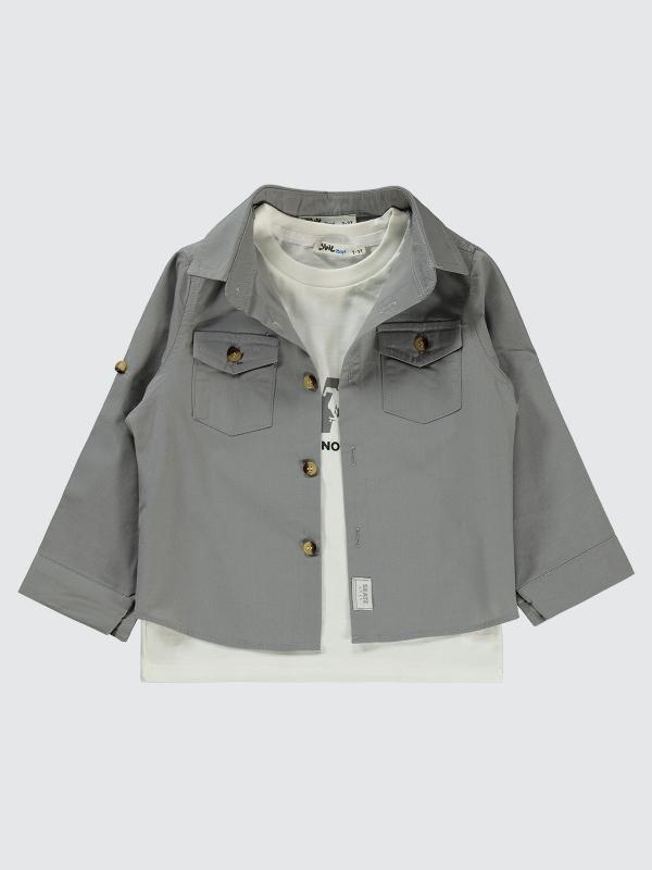 Picture of Boys Shirt 2-5 Years Gray - Package