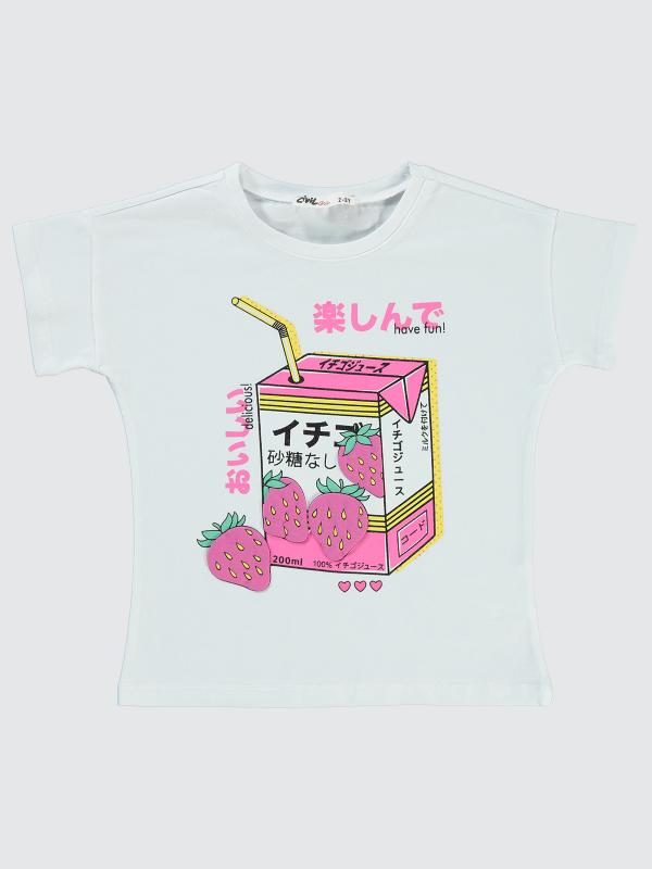 Picture of Girls T-Shirt 2-5 Years White - Package