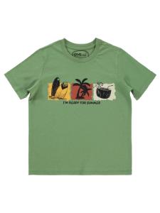 Picture of Boys T-Shirt 6-9 Years Light Khaki - Package