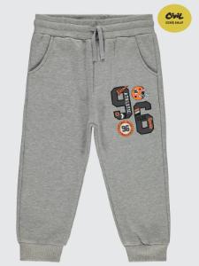 Picture of Boys Track Pants 6-9 Years Gray Melange - Package