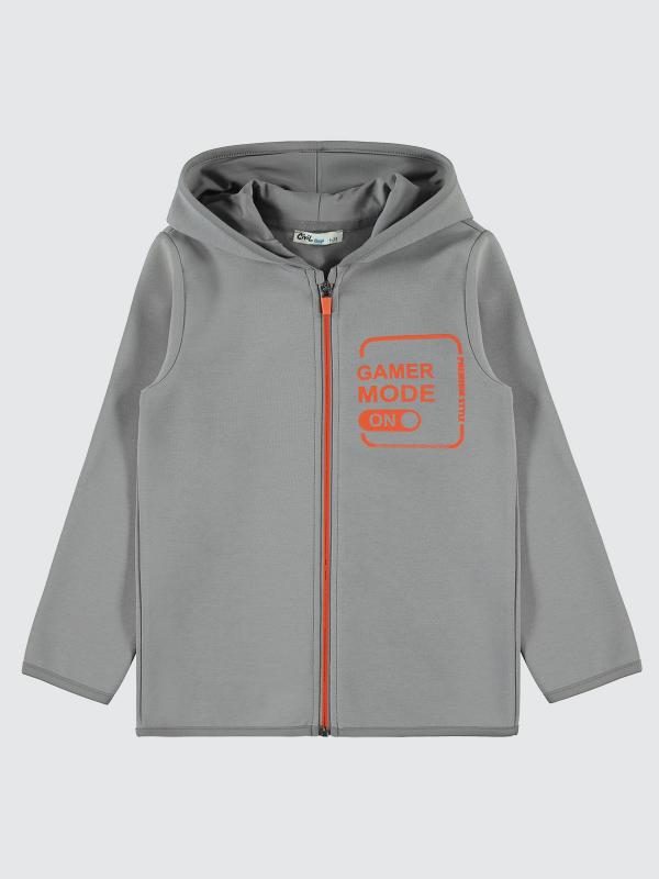Picture of Boys Cardigan 6-9 Years Gray - Package