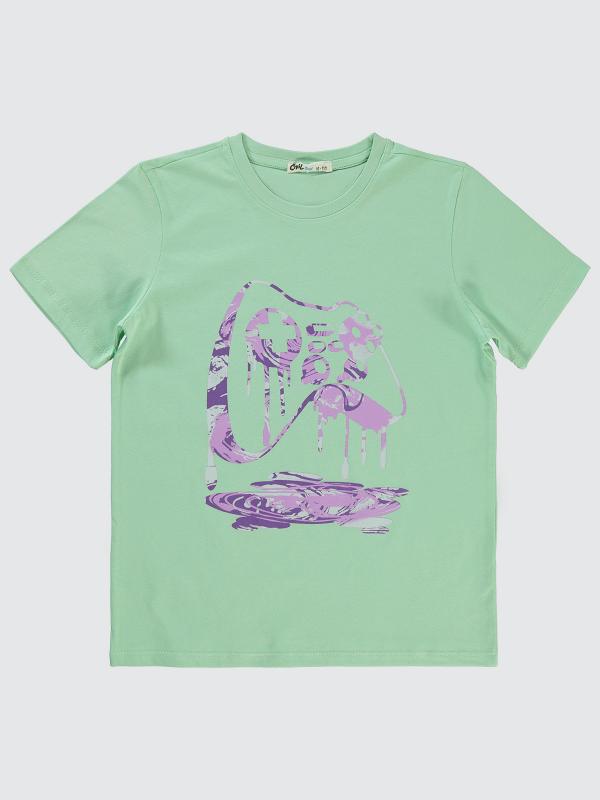 Picture of Boys T-Shirt 10-13 Years Sea Green - Package