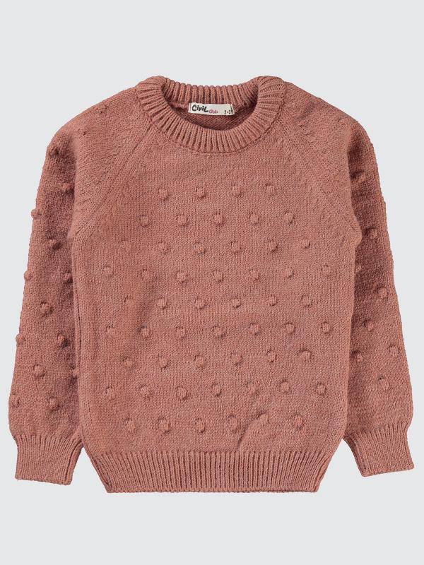 Picture of Girls Sweater 2-5 Years Dusty Rose - Package