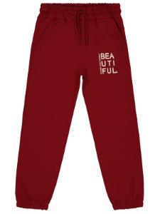 Picture of Girls Track Pants 6-9 Years Dark Burgundy - Package