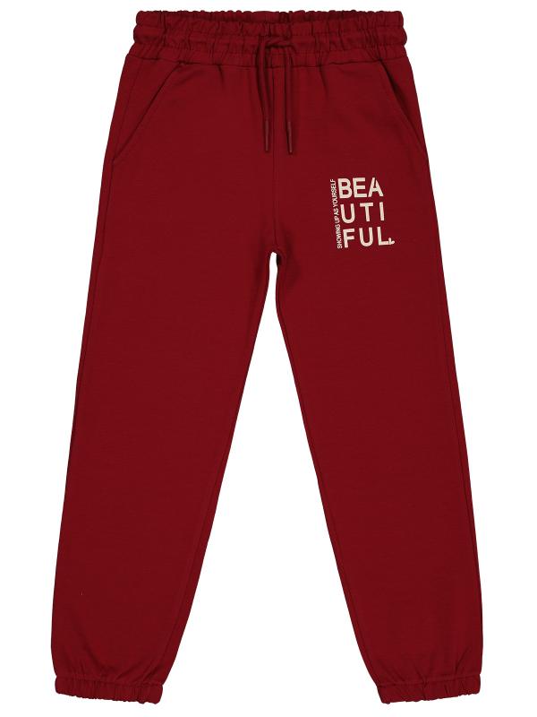 Picture of Girls Track Pants 6-9 Years Dark Burgundy - Package