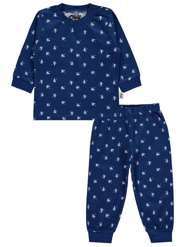 Picture of Baby Pajama Set 0-24 Months Navy - Package