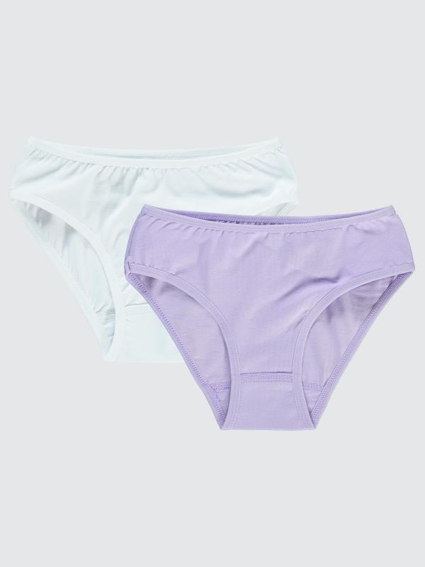 Picture of Girls Underwear 2-9 Years White-Lilac - Package