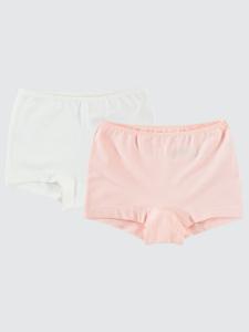 Picture of Girls Boxer Shorts 2-9 Years Ecru-Salmon - Package