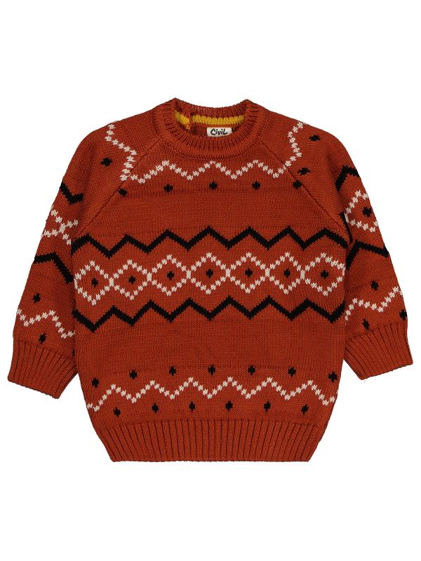 Picture of Baby Sweater 0-24 Months Dark Terracotta - Package