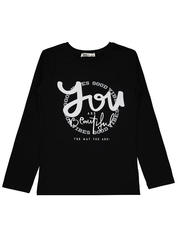 Picture of Girls Sweatshirt 10-13 Years Black - Package