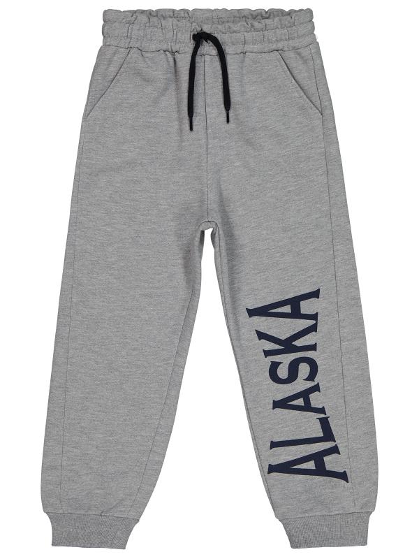 Picture of Boys Track Pants 6-9 Years Gray Melange - Package
