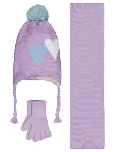Picture of Girls Scarf, Beanie, and Gloves Sets 2-5 Years Pink - Package
