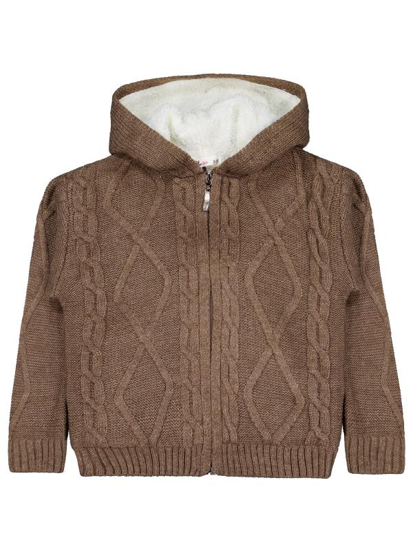 Picture of Boys Cardigan 2-5 Years Mink  Melange - Package