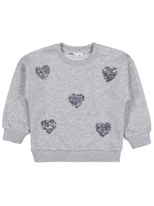 Picture of Girls Sweatshirt 2-5 Years Gray Melange - Package