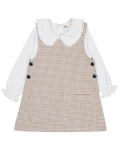 Picture of Girls Dress and Overall 2-5 Years Beige - Package