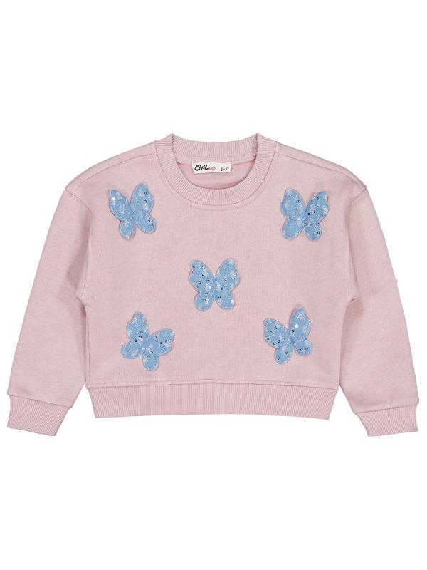 Picture of Girls Sweatshirt 2-5 Years Light Dusty Rose - Package