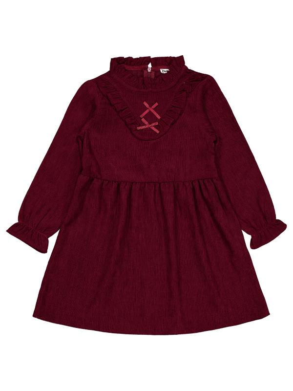 Picture of Girls Dress and Overall 6-9 Years Burgundy - Package