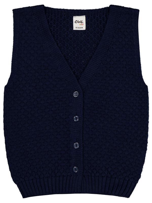 Picture of Baby Vest 0-24 Months Navy - Package